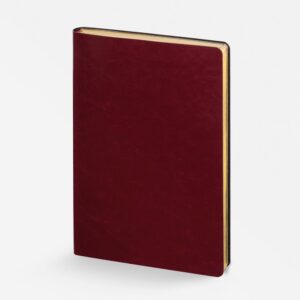 Ежедневник Nebraska Flex, недатированный, бордовый с золотистым