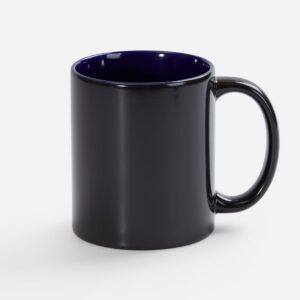 Кружка-хамелеон On Display, глянцевая, черная с синим