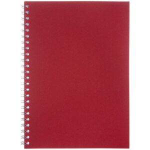 Блокнот Salvador в клетку, красный