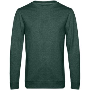 Свитшот унисекс Set In, темно-зеленый меланж