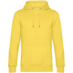 Толстовка с капюшоном унисекс King, желтая